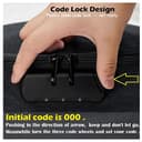 Cool Baby COOLBABY SSZ324 Document Storage Bag Home Office Travel Security Bag with Lock, Multipurpose Document Bag for Laptop, Contracts, Passports, Certificates