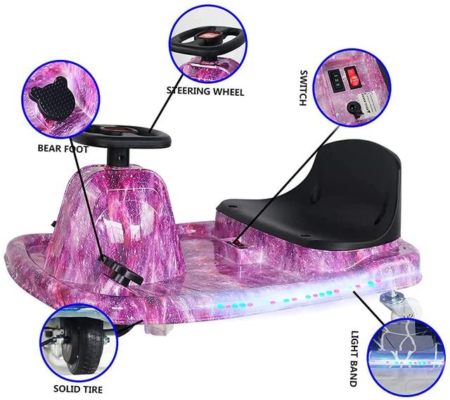 سكوتر درفت كهربائي للأطفال Drift Crazy Cart Electric Scooter Go Kart - COOLBABY - SW1hZ2U6NTg4NzA5