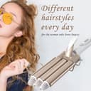 جهاز تكسير الشعر 3 أنابيب كيمي Kemei 3 Tubes Professional Hair Curler