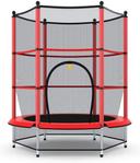 Cool Baby COOLBABY BBC02 5 FT Kids Trampoline | Heavy Duty Frame Round Fitness Trampoline with Built-in Zipper