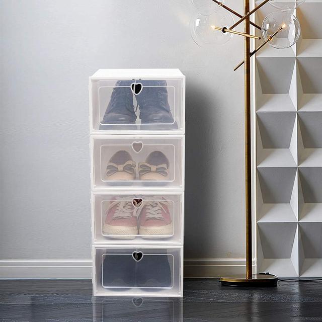Cool Baby COOLBABY YLY010 24x Storage box Shoe box Shoe Storage box Transparent Shoe box Foldable Plastic drawer Stackable Storage Cabinet