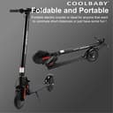 Cool Baby COOLBABY S2 Adult E Scooter Easy Folding 8.5 Inch Tire Smart Electric Kick Scooter, Lightweight Easy Fold 25KM/H|MAX LOAD 120KG