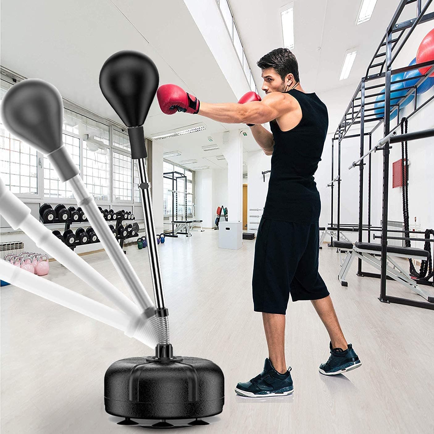 Cool Baby COOLBABY SDQ Solid Boxing Ball Speed Ball Vertical Adult Children's Professional Sanda Training Equipment Household Reaction Target