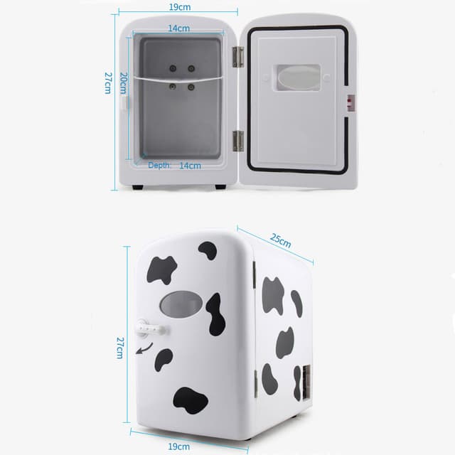 ثلاجة صغيرة للسيارة 4L أبيض Mini Car Freezer Refrigerator - COOLBABY