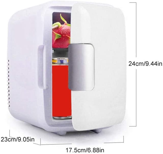 ثلاجة صغيرة 4L أبيض Mini Car Refrigerator Portable - COOLBABY