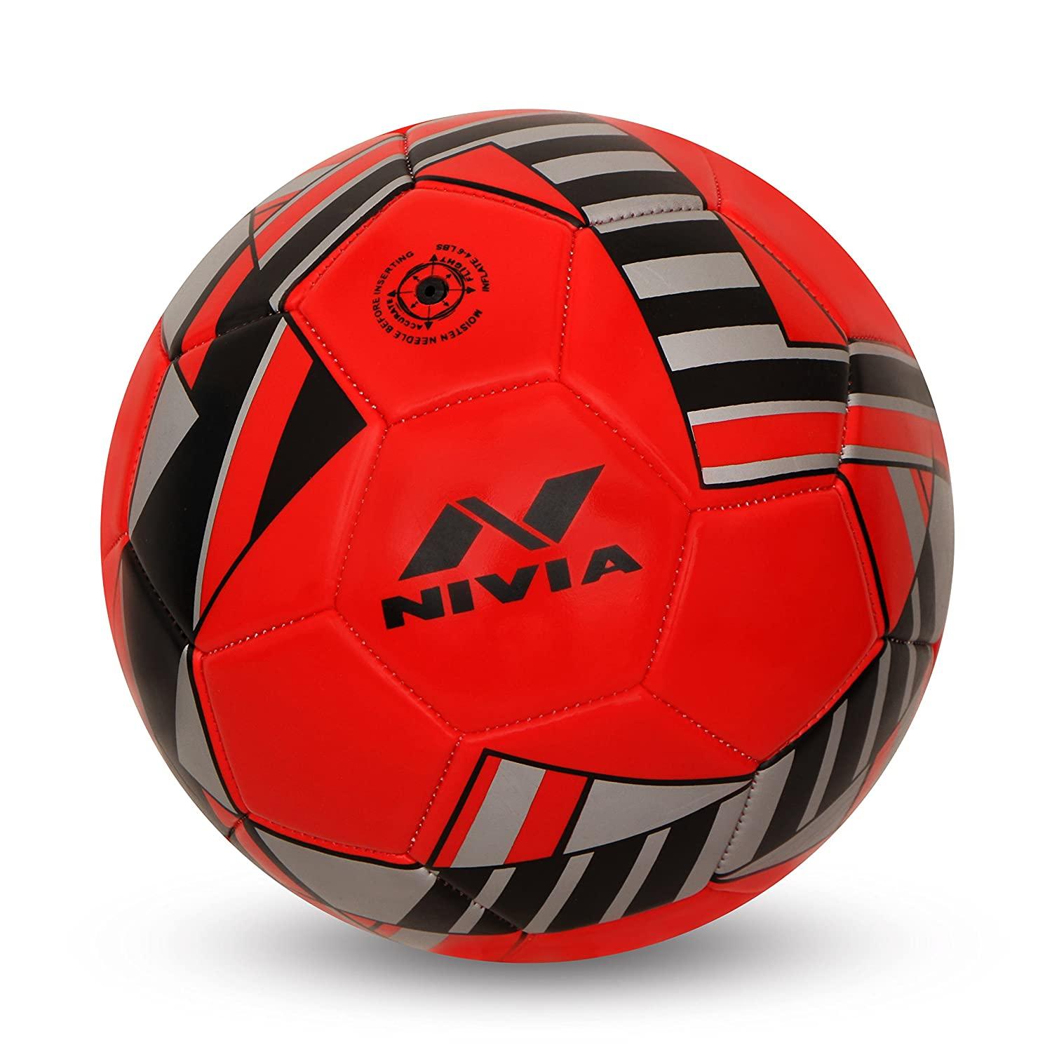 NIVIA BLADE MACHINE STITCHED FOOTBALL SIZE-5 RED