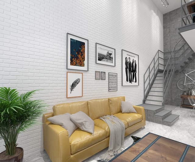 Cool Baby COOLBABY QZ10P 10PC 3D Wall Sticker Self-Adhesive Wall Panels Waterproof PE Foam White Wallpaper for Living Room TV Wall and Home Decor