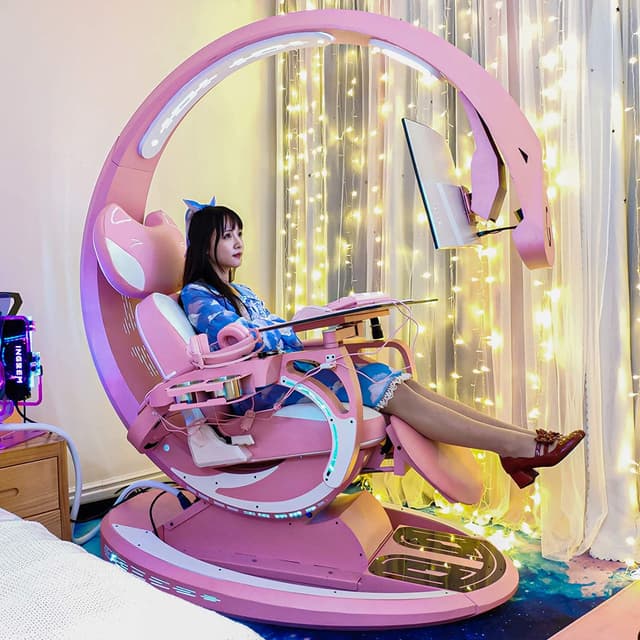 Cool Baby INGREM YXC3C Ergonomics Computer Game Seats, All-in-one Gaming Chair, Electronic Sports Space Capsules, Zero Gravity Office Chairs, Coded Pod