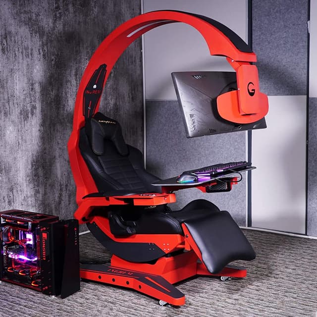 كرسي قيمنق إحترافي بمكبرات صوت INGREM YXC1A Coding Cabin Computer Cockpit Fat House Happy Chair - COOLBABY - 720915