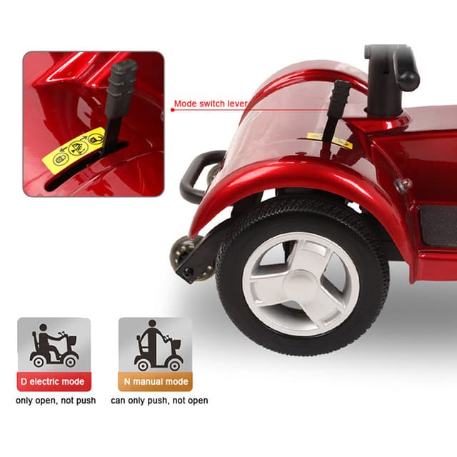 كرسي متحرك كهربائي لذوي الإحتياجات الخاصة رباعي العجلات 190 كيلوغرام 250 واط كوول بيبي COOLBABY X-01 Golf Cart Electric Adult Mobility Scooter Trolley