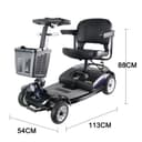 كرسي متحرك كهربائي لذوي الإحتياجات الخاصة عربة جولف كول بيبي COOLBABY S-01 Golf Cart Electric Adult Mobility Scooter Trolley 4 Wheels for Adults Seniors Parents with Seat - 214780