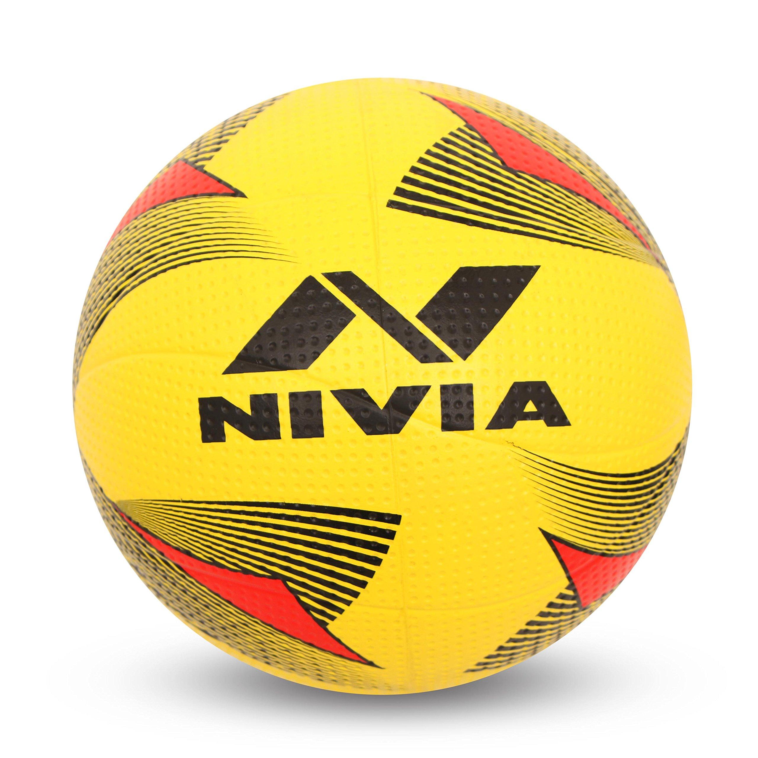 كرة طائرة (4) مطاط - أصفر NIVIA ROTATOR MOULDED VOLLEYBALL