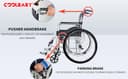Cool Baby COOLBABY QBLY01 Lightweight Folding Aluminum Manual Wheelchair Thickened Elderly Medline Wheelchairs Adjustable Seat Cushion