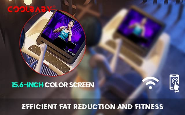 سير كهربائي 14.8 كم بالساعة 4 حصان 150 كيلو قابل للطي مكبر صوت هاي فاي كوول بيبي COOLBABY PBJ27 Fitness Automatic Motorized Treadmill