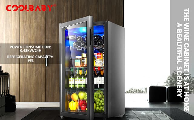ثلاجة مشروبات إلكترونية 95 لتر كوول بيبي COOLBABY CZBX20 Household Wine Cabinet