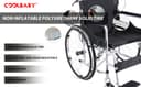 Cool Baby COOLBABY QBLY01 Lightweight Folding Aluminum Manual Wheelchair Thickened Elderly Medline Wheelchairs Adjustable Seat Cushion