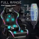 Cool Baby COOLBABY YXY815 Gaming Chair Racing Chair,Ergonomic Office Massage Chair,Lumbar Support and Adjustable Back Bench