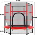 Cool Baby COOLBABY BBC02 5 FT Kids Trampoline | Heavy Duty Frame Round Fitness Trampoline with Built-in Zipper