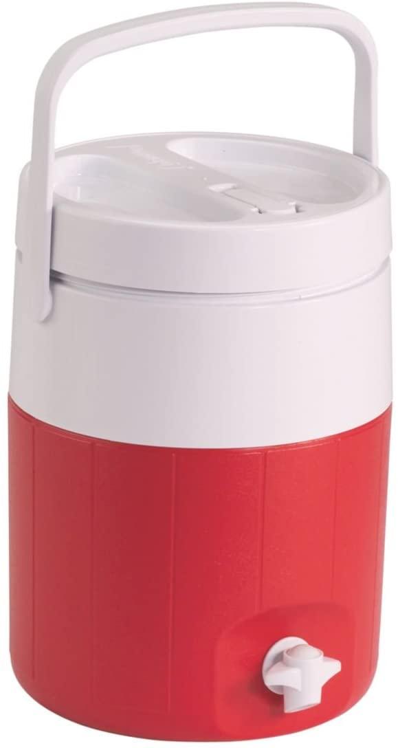 ترمس ماء 9 لتر - أبيض وأحمر COLEMAN JUG FAUCET 9L 2GAL RED