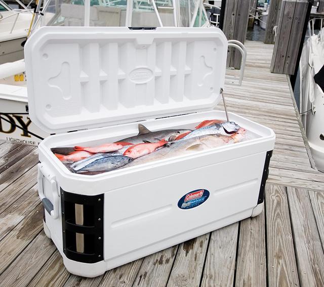 Coleman COOLER 200QT MARINE WHITE TRI C002 - SW1hZ2U6NTc4Mjgy