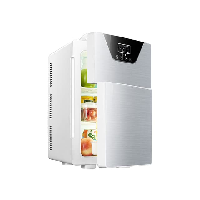 ثلاجة صغيرة لغرفة النوم 20 لتر مع شاحن سيارة وبابين COOLBABY CZBX21 Dual-Door Mini Fridge with Adjustable Temperature Control