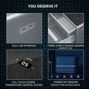 طاولة ثلاجة لغرف القيمنق - 30 لتر  Smart Coffee Table Minibar Ice Bar Sofa Corner Cabinet  With Wireless Charging & USB - COOLBABY