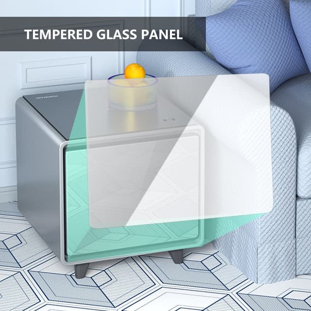 طاولة ثلاجة لغرف القيمنق - 30 لتر  Smart Coffee Table Minibar Ice Bar Sofa Corner Cabinet  With Wireless Charging & USB - COOLBABY