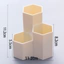 منظم مكتبي بلاستيك كول بيبي Cool Baby WJ15-3-6061-ZAA Large Capacity Desk Pen Holder Pencil Makeup Storage Box Desktop Organizer Stand Case School Office Stationery