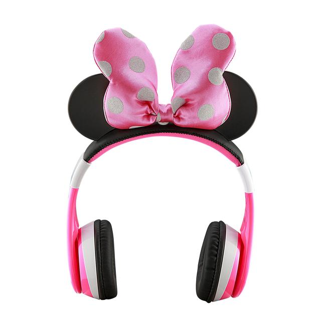 KIDdesigns Minnie Mouse Kid Safe Wireless Bluetooth Kids Headphones - Pink - SW1hZ2U6NTc4OTgw