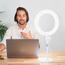 KODAK Desk Ring Light 10" Universal LED Lighting Solution - White