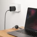NATIVE UNION Fast GaN Charger PD 65W USB-C Charger w/ LED, 2-Port UK Wall Charger - Black