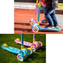 Cool Baby COOLBABY MX326 Scooter for Kids, 3 Wheel Scooter, Adjustable Height & Flashing LED Wheels for Toddler, Kick Scooter for Kids, Boys & Girls, Suitable for Age 3-8