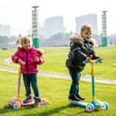 Cool Baby COOLBABY MX326 Scooter for Kids, 3 Wheel Scooter, Adjustable Height & Flashing LED Wheels for Toddler, Kick Scooter for Kids, Boys & Girls, Suitable for Age 3-8