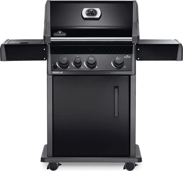 Napoleon Legend 425 Propane Gas Grill with Range Side Burner, Black