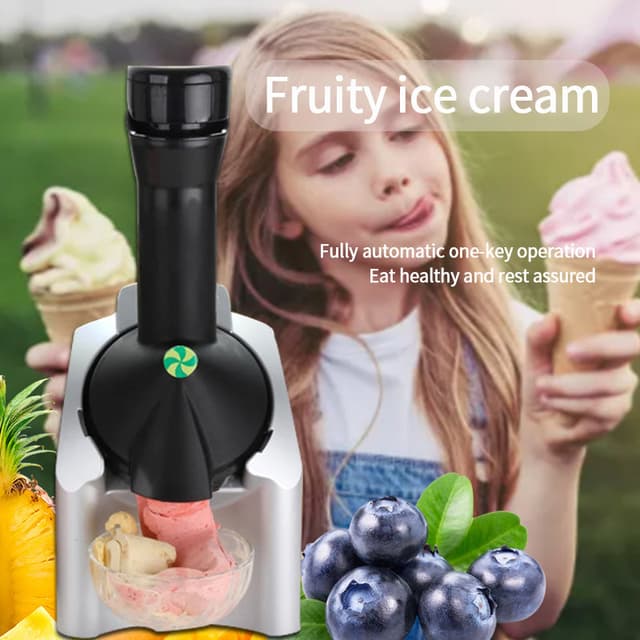 Cool Baby COOLBABY G030HAA Home Ice Cream Maker, Dessert Fruit Serve Ice Cream Machine, Frozen Dessert Make