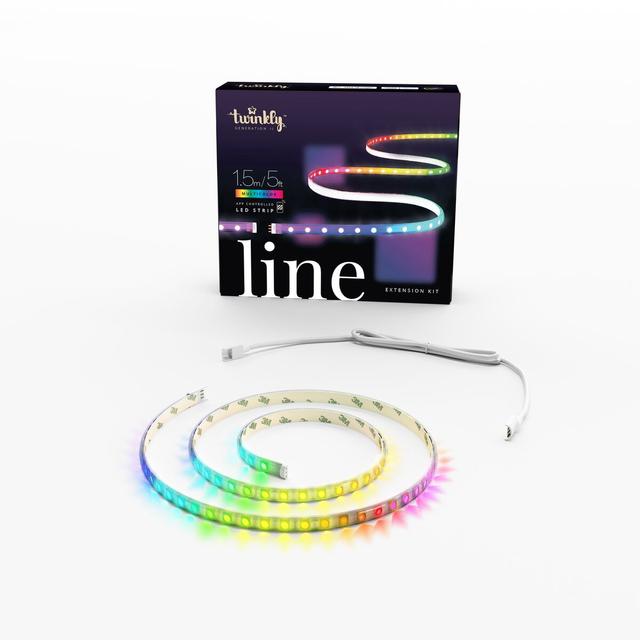 TWINKLY LINE Expansion Kit - 1.5M 90 LEDs RGB App-Controlled Adhesive + Magnetic LED Light Strip Gen II - White - SW1hZ2U6NTc5MDY5