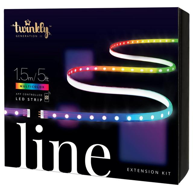 TWINKLY LINE Expansion Kit - 1.5M 90 LEDs RGB App-Controlled Adhesive + Magnetic LED Light Strip Gen II - White - SW1hZ2U6NTc5MDcx