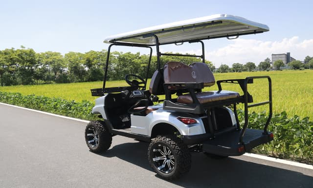 Cool Baby COOLBABY GRF02-LHX 4 Passengers Off-road Golf Cart ，club cart ,mobility scooter,Electric scooter,Landscape car，Electric sightseeing vehicle，Hotel reception car，Electric tour car，Unlimited battery life - with solar panels