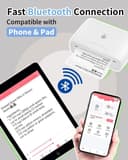 طابعة حرارية صغيرة بالبلوتوث مع تطبيق ذكي Phomemo M04S Bluetooth Portable-Wireless Thermal Printer