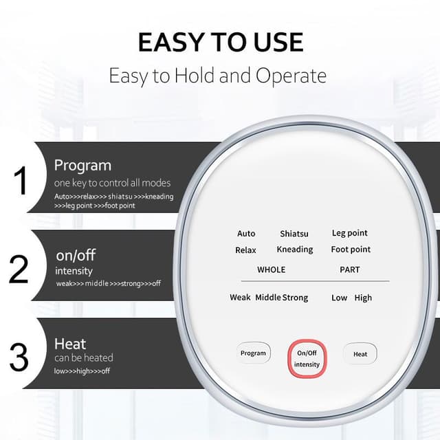 جهاز مساج الأرجل (الأقدام) الإحترافي Portable Air Relax Vibration Full Leg Foot Massager Machine