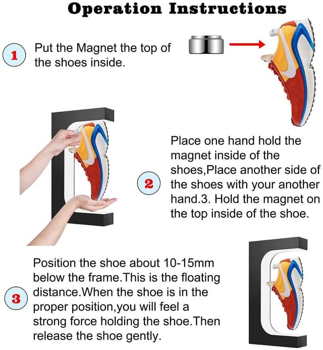 Levitating Shoe Display Floating Sneaker Stand