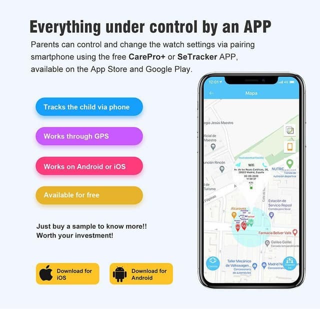 ساعة مراقبة الأطفال مع شريحة و GPS Smart Watch LT31 Children's Watch Positioning GPS