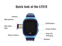 ساعة مراقبة الأطفال مع شريحة و GPS Smart Watch LT31 Children's Watch Positioning GPS