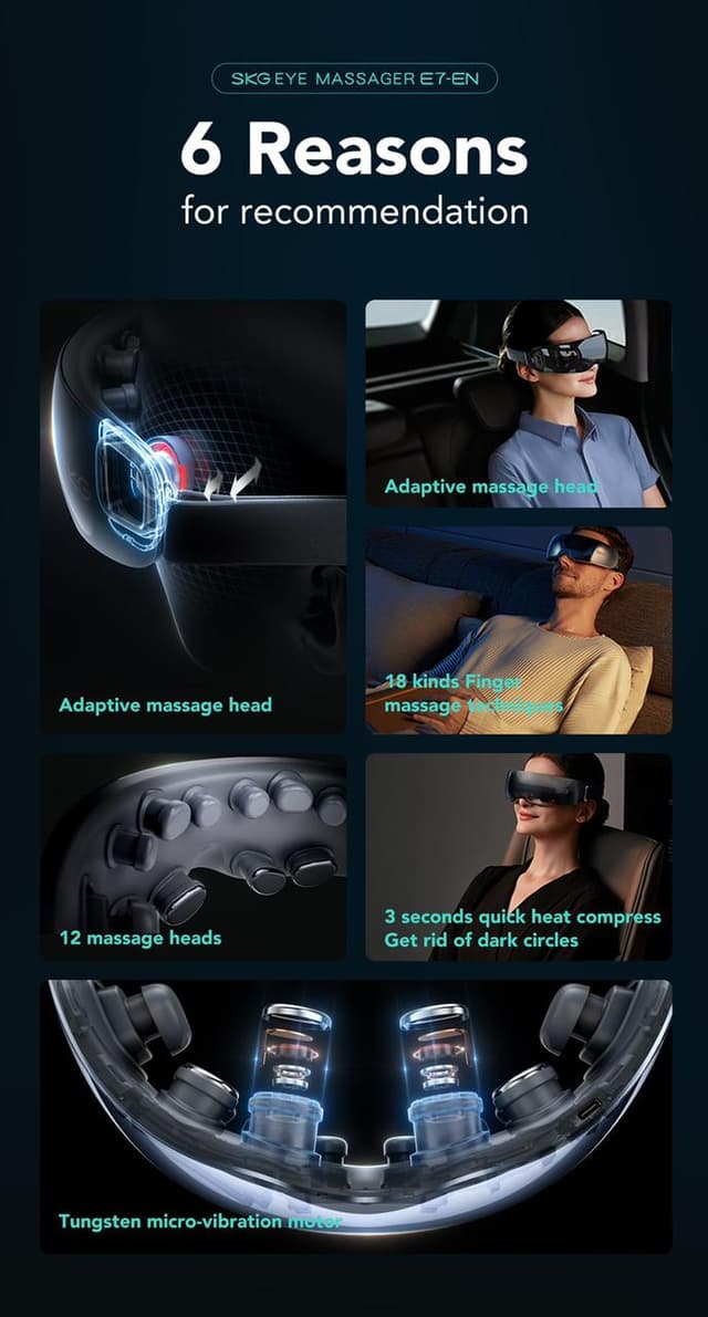 جهاز تدليك واسترخاء للعين SKG Eye Massager