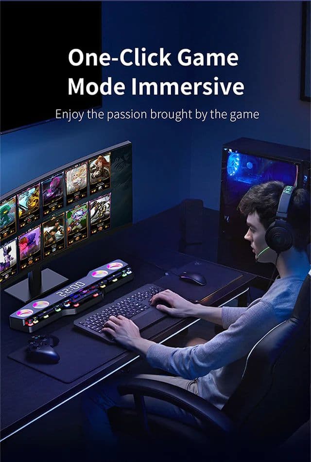 Recci E-Sports Wireless Speaker colorful lights HIFI-level sound