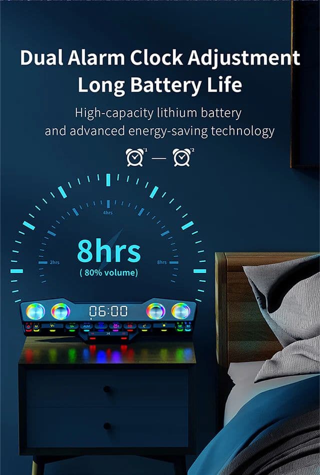 Recci E-Sports Wireless Speaker colorful lights HIFI-level sound