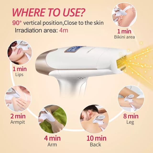 جهاز الليزر المنزلي 400000 ومضة ليسكولتون Lescolton 400,000 flashes Ipl Hair Removal