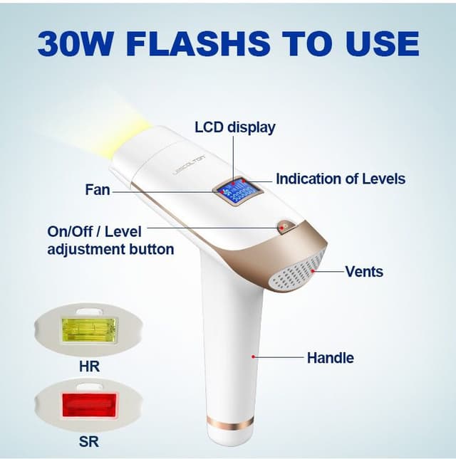جهاز الليزر المنزلي 400000 ومضة ليسكولتون Lescolton 400,000 flashes Ipl Hair Removal