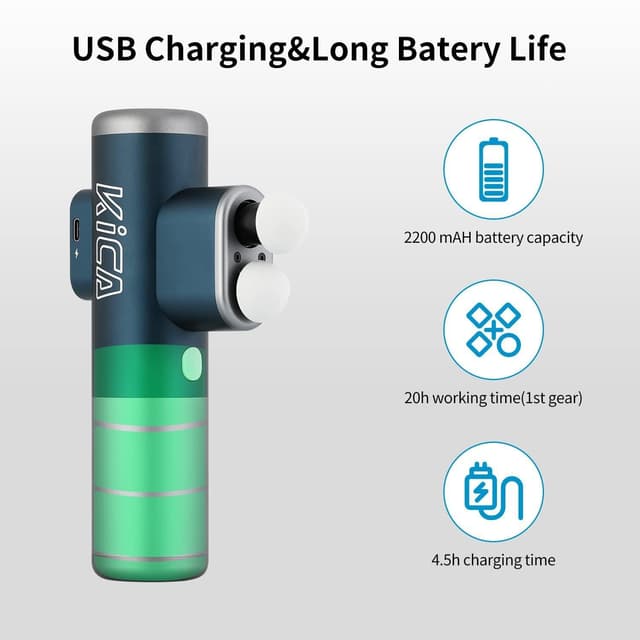 Kica 3 Double-Head Massage Gun (2200 mAh)