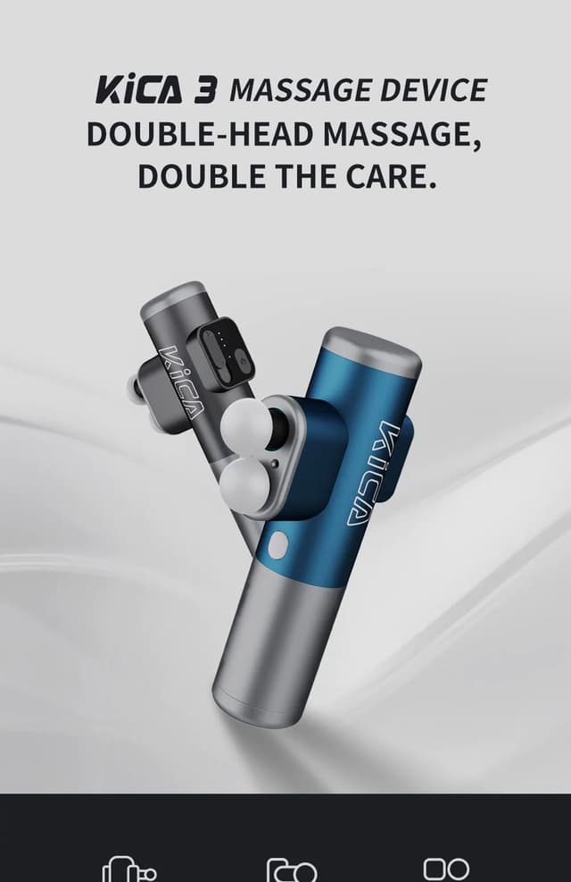Kica 3 Double-Head Massage Gun (2200 mAh)
